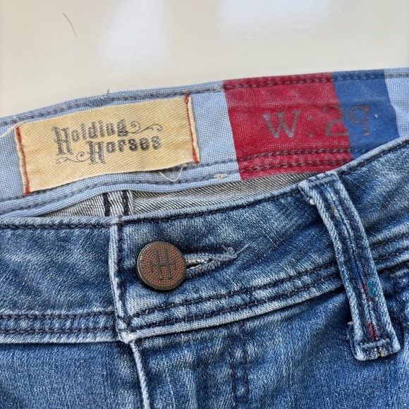 Anthropologie Holding Horses Women's Paint Splattered Skinny Jeans Size 29 - Picture 5 of 10